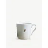 The White Company Heart Bone-china Mug 9cm In White