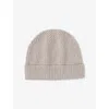 The White Company Hotchocola Ribbed Cashmere Hat In Neutral
