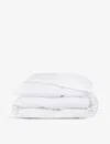 The White Company Hungarian 10.5 Tog Cotton, Goose-down And Feather Single Duvet In None/clear