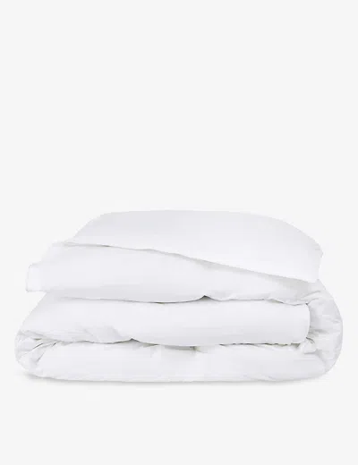 The White Company Hungarian 13.5 Tog Cotton, Goose-down And Feather Single Duvet In None/clear