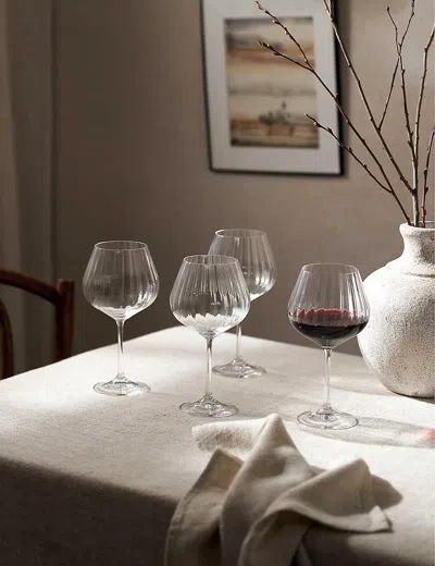 The White Company Clear Skye Optic Balloon-shape Glasses Set Of Four
