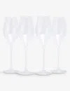 The White Company Clear Tulip Glasses Set Of 4 In Clear