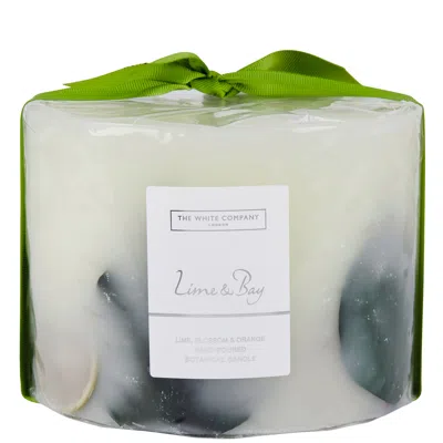 The White Company Lime & Bay Large Botanical Candle 1.6kg In Green