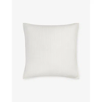 The White Company Loud Belgravia Large Cotton Cushion In White