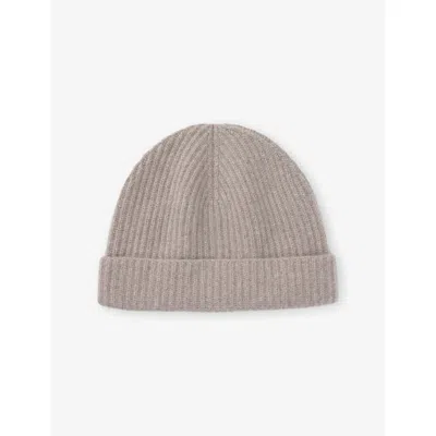 The White Company Midtaupemr Ribbed Cashmere Hat In Neutral