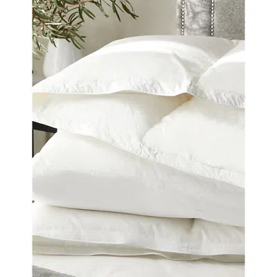 The White Company Muscovy 10.5 Tog Single Cotton-down Duvet In None/clear