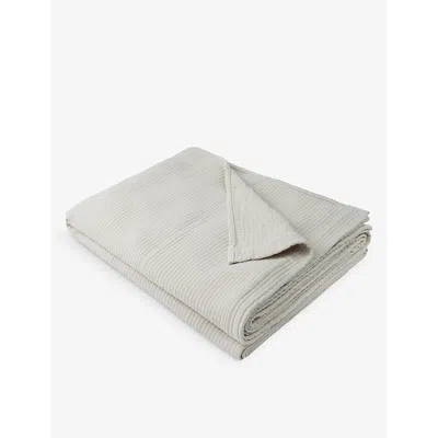 The White Company Tural Florian Emperor Dimpled Cotton Bedspread In Natural