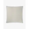 The White Company Florian Medium Square Cotton Cushion Cover 50cm X 50cm Natural