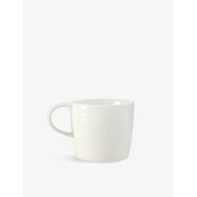 The White Company Natural Selsey Ribbed-effect Bone-china Coffee Mug 8cm