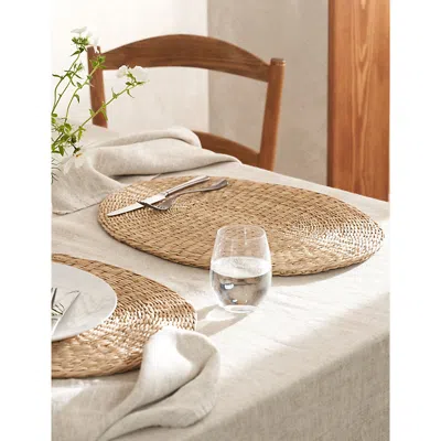 The White Company Natural Stroud Oval Seagrass Placement 36cm X 48cm In Neutral