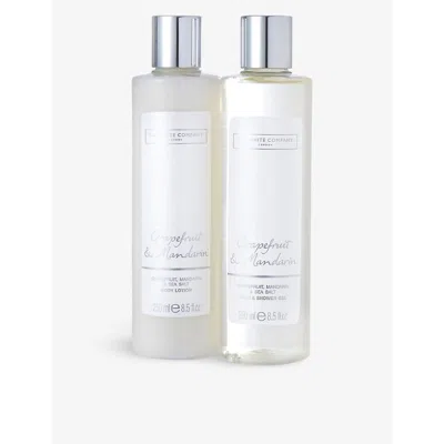 The White Company Grapefruit And Mandarin Bath And Body Gift Set In None/clear