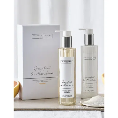 The White Company Mandarin And Grapefruit Hand And Nail Gift Set In None/clear