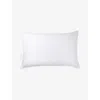 The White Company Symons Rectangle Soft Cotton Sateen, Down And Feather Super King Pillow 50cm X 90cm In None/clear