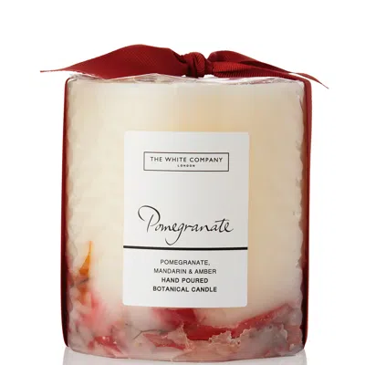 The White Company Pomegranate Medium Botanical Candle 660g In Red