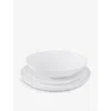 The White Company White Portobello 12-piece Dinner Set In White