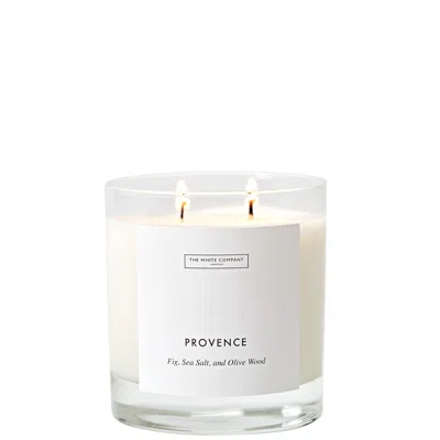 The White Company Provence Candle 280g In White