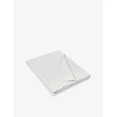 The White Company Pure Linen Flat Sheet In White