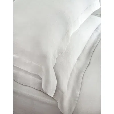 The White Company Pure Linen Oxford Pillowcase In White