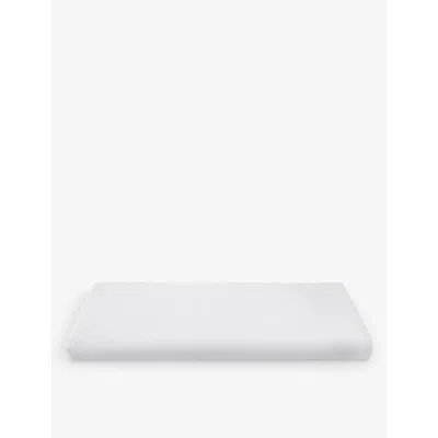The White Company Ranleigh 1000 Thread-count Emperor Cotton-sateen Deep Fitted Sheet 200cm X 200cm In White