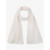 The White Company S Gauze Linen Scarf Baby Pink In Baby Pink