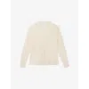 The White Company S V-neck Button-down Linen-blend Cardigan Butter In Neutral