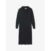 The White Company S Drkchrcmrl Open-collar Relaxed-fit Wool-blend Maxi Dress Xl