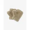 The White Company S Hazelwood Faux-fur Mittens In Brown