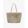 The White Company S Faux Fur Shopper Bag Hazelwood In Brown