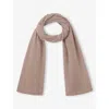 The White Company S Hotchocola Essential Ribbed-trim Cashmere Scarf