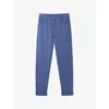The White Company S Indigo Brompton Tapered-leg Mid-rise Linen Trousers