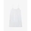 The White Company S Ivory Daisy-dot Sleeveless Pima-cotton Pyjamas Xs In White