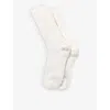 The White Company Ribbed Cashmere Bed Socks Sizes 4-7 In Ivory