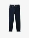 The White Company Brompton Organic Cotton Boyfriend Jeans In Mid Wash