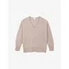 The White Company S V-neck Cashmere Jumper Midtaupemr In Neutral