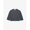 The White Company S Midtaupemr Wide-sleeved Relaxed-fit Cashmere Jumper In Gray