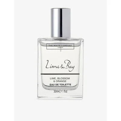 The White Company S No Colour Lime And Bay Eau De Toilette 30ml In Transparent