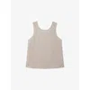 The White Company S Palewillow Tie-back Sleeveless Linen Top In Neutral