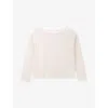 The White Company S Double-layer Relaxed-fit Cotton Top Pink In Neutral