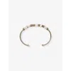 The White Company S Shell Beaded Gold-plated Brass Bangl