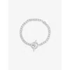 The White Company S T-bar Silver-plated Brass Bracelet In Silver