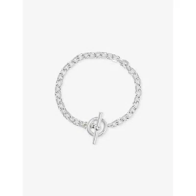The White Company S T-bar Silver-plated Brass Bracelet
