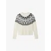 The White Company S Porcelain Fairisle Knitted Wool-blend Jumper In White