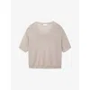 The White Company S  Relaxed-fit Round-neck Linen T-shirt In Brown