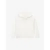 The White Company S Porcelain Ribbed Dropped-shoulder Wool And Cashmere-blend Hoody Xl In White