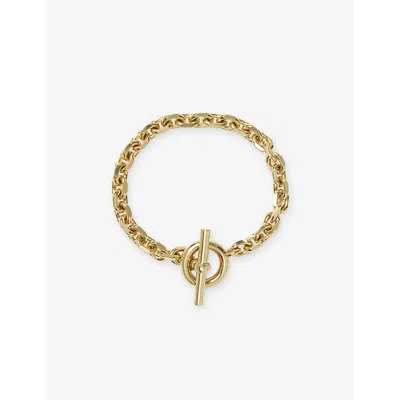 The White Company S T-bar Gold-plated Brass Bracelet