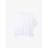 The White Company S Contrast-back Oversized-fit Linen T-shirt White