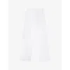The White Company S Drawstring Wide-leg Linen Trousers White