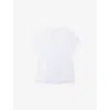 The White Company S Frill-trim Short-sleeve Linen-jersey Blouse White