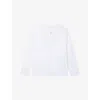 The White Company S Relaxed-fit Long-sleeve Cotton Henley Top White Xl In White