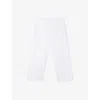 The White Company S White Slim-leg Mid-rise Stretch-cotton Capri Trousers In White
